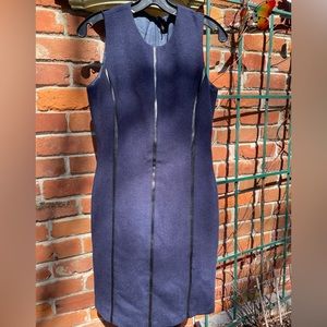 Classic J. McLaughlin Cashmere Blend Blue Sheath Sz 6